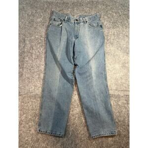 Timberland PRO Series Jeans Mens 34x32 Blue Denim Workwear Straight‎ Leg Cotton